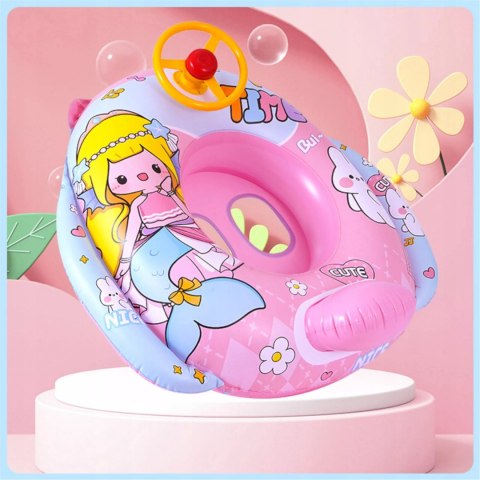 Kółko koło ponton dla dzieci do pływania syrenka kierownica 311R