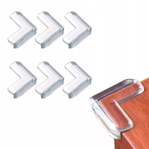Przezroczyste zabezpieczenia narożników mebli 10 szt. ochraniacze