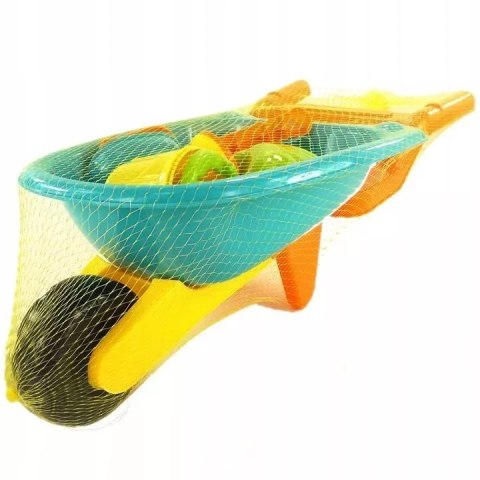 Taczka zestaw do piasku konewka foremki 8077A