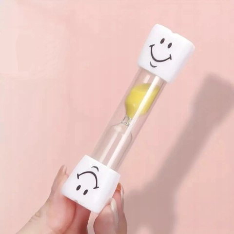 Żółta Klepsydra do mycia zębów dla dzieci Timer czasomierz 3 min