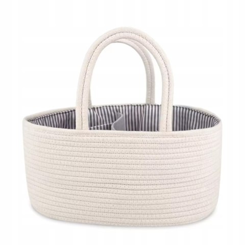 Organizer na pieluszki torba dla mamy niemowlaka kremowa na pieluchy