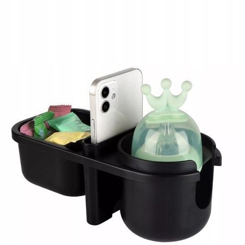 Uniwersalny uchwyt do wózka 3w1 na kubek telefon drobiazgi