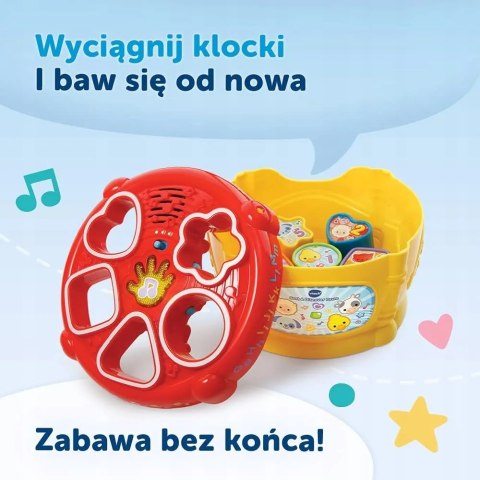 VTech Bam bam w kształty gram bębenek sorter melodyjki klocki 12m+ Vtech 60670 VTech Bam bam w kształty gram bębenek sorter melodyjki klocki 12m+ Vtech 60670