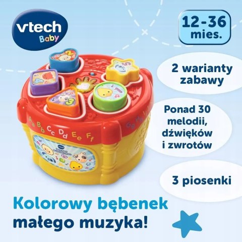 VTech Bam bam w kształty gram bębenek sorter melodyjki klocki 12m+ Vtech 60670 VTech Bam bam w kształty gram bębenek sorter melodyjki klocki 12m+ Vtech 60670