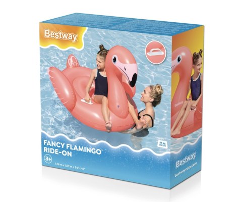 Bestway Bestway 41525 Dmuchany Flaming do pływania 1.38m x 1.07m Bestway Bestway 41525 Dmuchany Flaming do pływania 1.38m x 1.07m