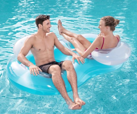 Bestway Bestway 43009 Koło do pływania podwójne Cool Comfort Niebieskie 1.88m x 1.17m