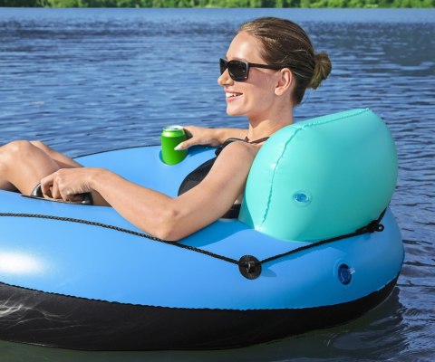 Bestway Bestway 43108 Koło do pływania z oparciem Hydro Force Whitecap Rider Niebieskie 1.19m Bestway Bestway 43108 Koło do pływania z oparciem Hydro Force Whitecap Rider Niebieskie 1.19m