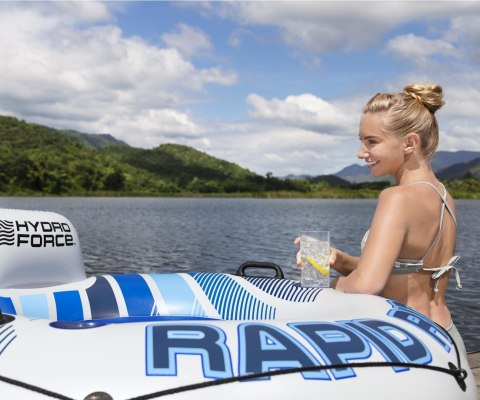 Bestway Bestway 43116 Koło do pływania z oparciem Hydro Force Rapid Rider Niebieskie 1.35m