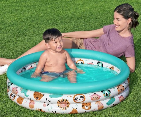Bestway Bestway 51008 Basenik dmuchany Zwierzątka z safari 102cm x 25cm