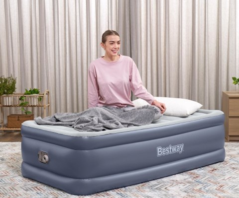 Bestway Bestway 6713G Materac dmuchany turystyczny z wbudowaną pompą powietrza Tritech Twin 1.91m x 0.97m x Bestway Bestway 6713G Materac dmuchany turystyczny z wbudowaną pompą powietrza Tritech Twin 1.91m x 0.97m x