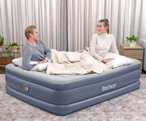 Bestway Bestway 6713I Materac dmuchany turystyczny z wbudowaną pompą powietrza Tritech Queen 2.03m x 1.52m x Bestway Bestway 6713I Materac dmuchany turystyczny z wbudowaną pompą powietrza Tritech Queen 2.03m x 1.52m x