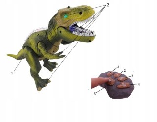 Luxma Dinozaur T-rex pilot dźwięk światła 5161