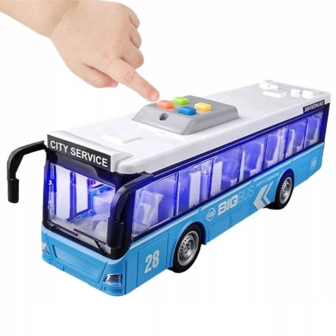 Luxma Duży autobus miejski otwierane drzwi dźwięki światła WY910B