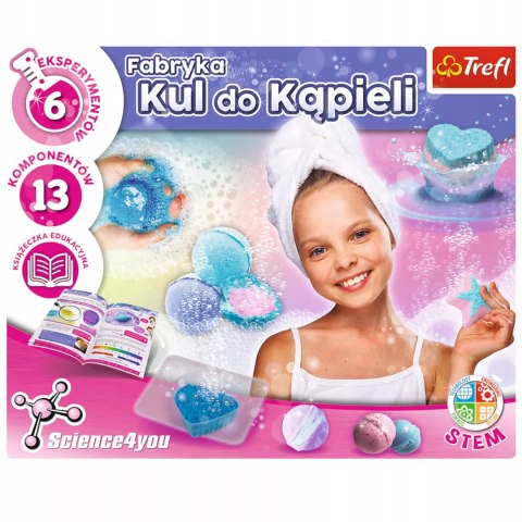 Science4You Fabryka kul do kąpieli 8+ zestaw edukacyjny Science4YOU Trefl 61096