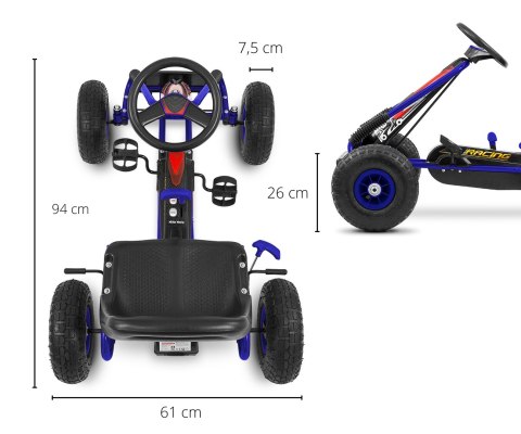 Milly Mally Gokart na pedały Thor Blue Milly Mally Gokart na pedały Thor Blue