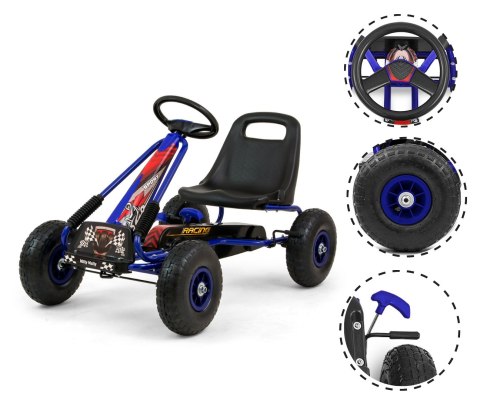 Milly Mally Gokart na pedały Thor Blue Milly Mally Gokart na pedały Thor Blue