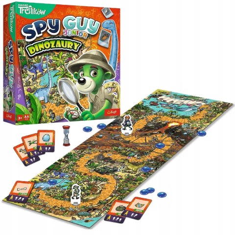 Trefl Gra planszowa Spy Guy Junior dinozaury Rodzina Treflików Trefl 02652 Trefl Gra planszowa Spy Guy Junior dinozaury Rodzina Treflików Trefl 02652