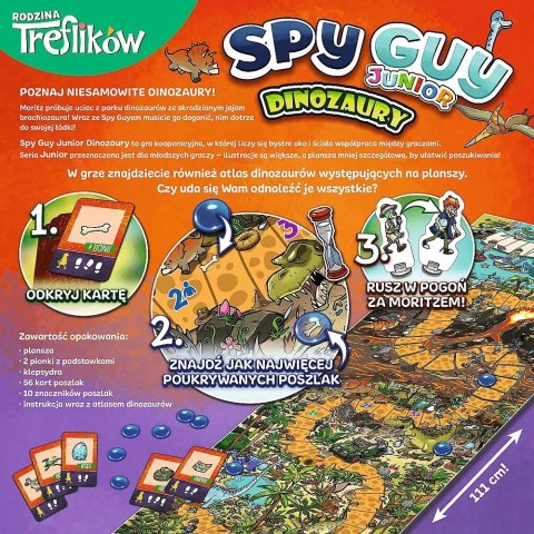 Trefl Gra planszowa Spy Guy Junior dinozaury Rodzina Treflików Trefl 02652 Trefl Gra planszowa Spy Guy Junior dinozaury Rodzina Treflików Trefl 02652