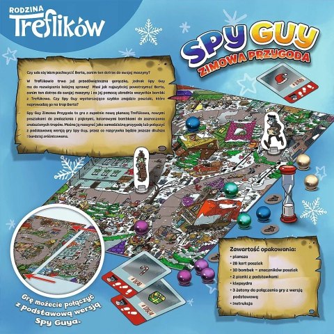 Trefl Gra planszowa rodzinna Spy Guy Rodzina Treflików Zimowa edycja Trefl 02516