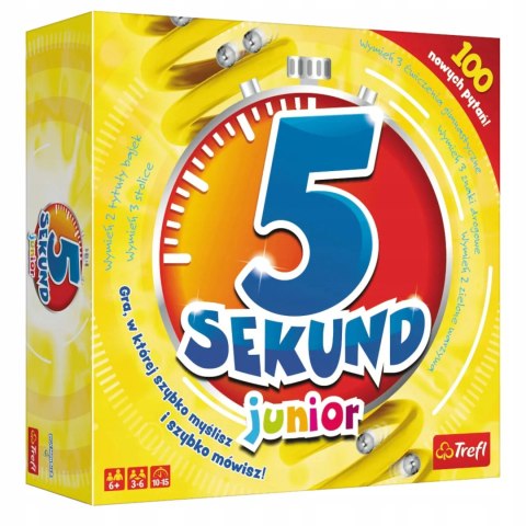 Trefl Gra planszowa towarzyska rodzinna 5 sekund junior dla dzieci Trefl 01779