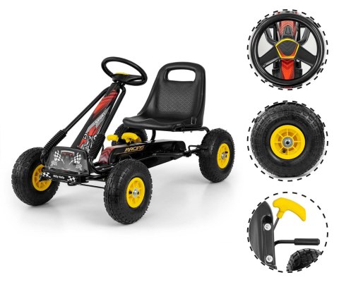 Milly Mally Milly Mally Gokart na pedały Thor Black Milly Mally Milly Mally Gokart na pedały Thor Black