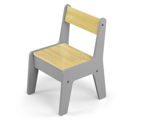 Milly Mally Milly Mally Zestaw mebli Olaf Blocks - Stolik i dwa krzesełka Dark Grey