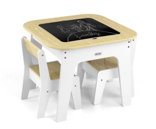 Milly Mally Milly Mally Zestaw mebli Olaf Blocks - Stolik i dwa krzesełka White