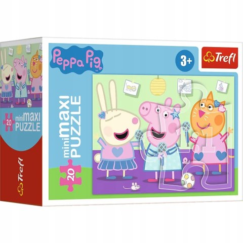 Trefl Puzzle 20 miniMAXI Świnka Peppa karaoke 20 el Peppa Pig 3+ Trefl 21126 Trefl Puzzle 20 miniMAXI Świnka Peppa karaoke 20 el Peppa Pig 3+ Trefl 21126