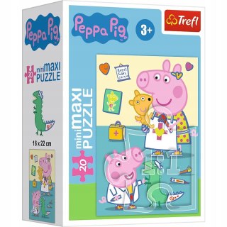 Trefl Puzzle 20 miniMAXI Świnka Peppa u lekarza 20 el Peppa Pig 3+ Trefl 21127