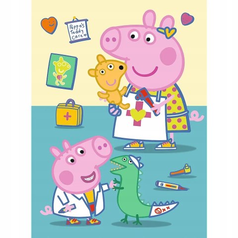 Trefl Puzzle 20 miniMAXI Świnka Peppa u lekarza 20 el Peppa Pig 3+ Trefl 21127 Trefl Puzzle 20 miniMAXI Świnka Peppa u lekarza 20 el Peppa Pig 3+ Trefl 21127