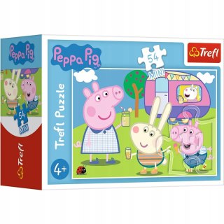 Trefl Puzzle 54 mini Świnka Peppa i Kamper 54 elementy 4+ Trefl 19628