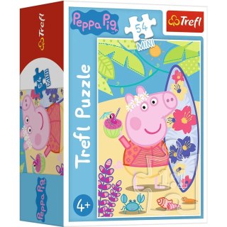 Trefl Puzzle 54 mini Świnka Peppa na plaży 54 elementy 4+ Trefl 19626