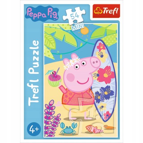 Trefl Puzzle 54 mini Świnka Peppa na plaży 54 elementy 4+ Trefl 19626 Trefl Puzzle 54 mini Świnka Peppa na plaży 54 elementy 4+ Trefl 19626