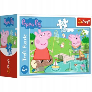 Trefl Puzzle 54 mini Świnka Peppa nad jeziorem 54 elementy 4+ Trefl 19625