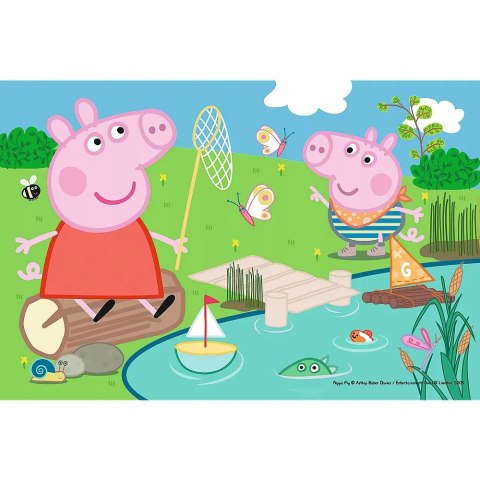 Trefl Puzzle 54 mini Świnka Peppa nad jeziorem 54 elementy 4+ Trefl 19625 Trefl Puzzle 54 mini Świnka Peppa nad jeziorem 54 elementy 4+ Trefl 19625