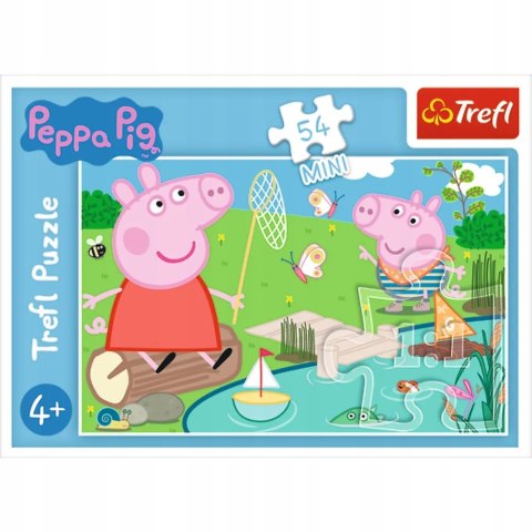 Trefl Puzzle 54 mini Świnka Peppa nad jeziorem 54 elementy 4+ Trefl 19625 Trefl Puzzle 54 mini Świnka Peppa nad jeziorem 54 elementy 4+ Trefl 19625