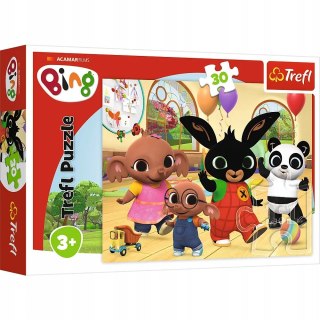 Trefl Puzzle Bing 30 elementów Z Bingiem jest wesoło 3+ Trefl 18304
