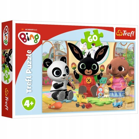 Trefl Puzzle Bing 60 el. W rytmie Binga Trefl 17342 Trefl Puzzle Bing 60 el. W rytmie Binga Trefl 17342