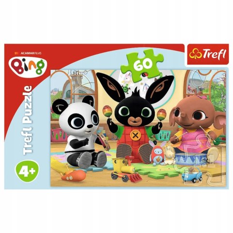 Trefl Puzzle Bing 60 el. W rytmie Binga Trefl 17342 Trefl Puzzle Bing 60 el. W rytmie Binga Trefl 17342