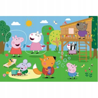 Trefl Puzzle Świnka Peppa 24 elementy 24 Maxi Zabawy na polanie Trefl 14342