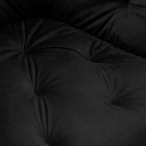 Krzesło welurowe NEVADA VELVET czarne