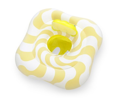 Bestway Bestway 32298 Siedzisko do nauki pływania Kwadrat Swim Safer Comfort Plush Zółte fale 76cm x 76cm