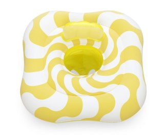 Bestway Bestway 32298 Siedzisko do nauki pływania Kwadrat Swim Safer Comfort Plush Zółte fale 76cm x 76cm