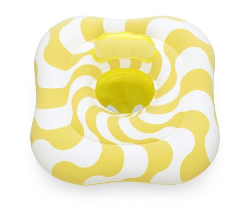 Bestway Bestway 32298 Siedzisko do nauki pływania Kwadrat Swim Safer Comfort Plush Zółte fale 76cm x 76cm