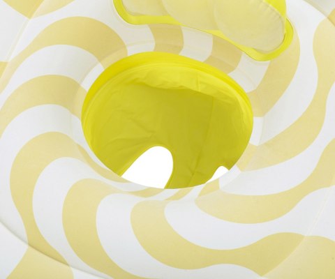 Bestway Bestway 32298 Siedzisko do nauki pływania Kwadrat Swim Safer Comfort Plush Zółte fale 76cm x 76cm