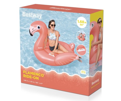 Bestway Bestway 41526 Dmuchany Flaming do pływania 1.68m x 1.2m