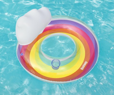 Bestway Bestway 43647 Koło do pływania z oparciem Tęcza 1.07m
