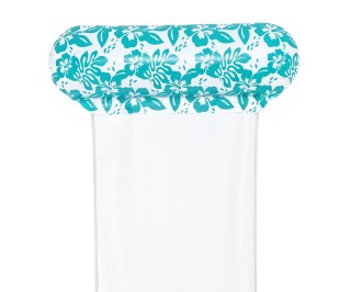Bestway Bestway 43839 Fotel Leżak siatkowy do pływania Miętowe kwiaty 1.45m x 87cm