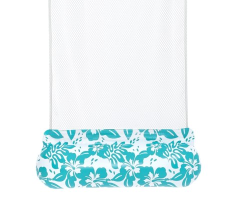 Bestway Bestway 43839 Fotel Leżak siatkowy do pływania Miętowe kwiaty 1.45m x 87cm