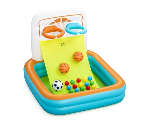 Bestway Bestway 52728 Basen dmuchany wielofunkcyjny z piłeczkami Koszykówka Piłeczki i Piłka nożna 1.20m x 1